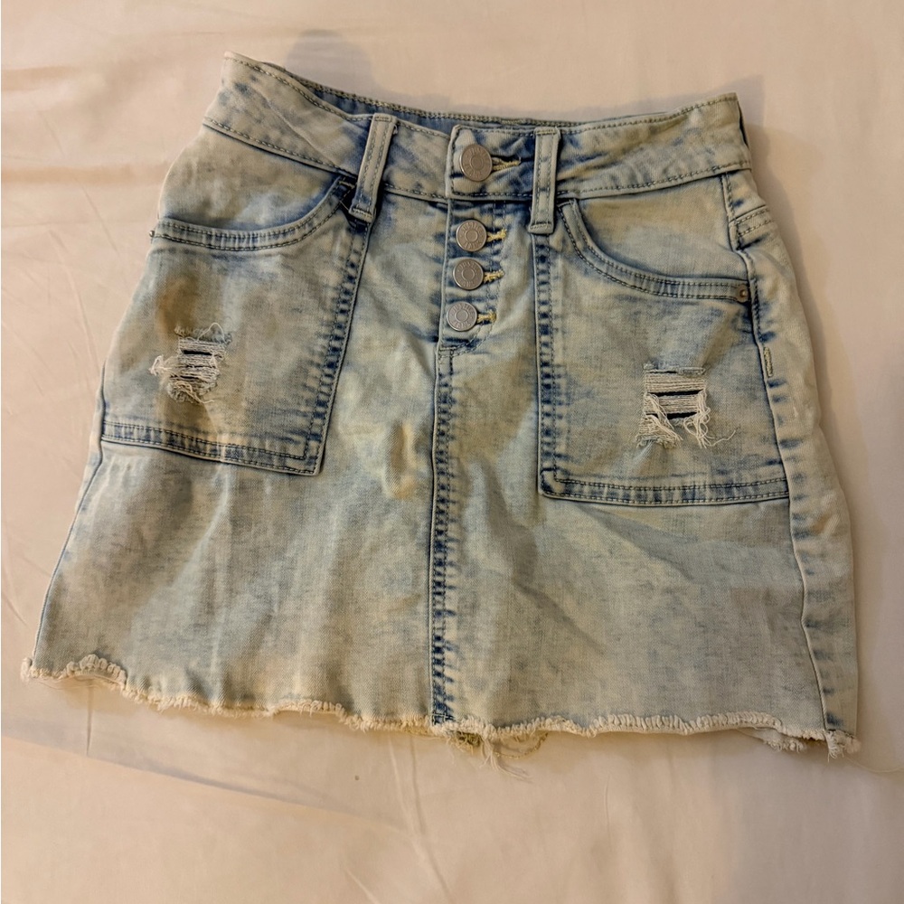 Girls Justice denim skirt 10